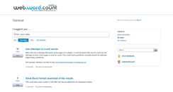 Desktop Screenshot of feedback.webwordcount.com