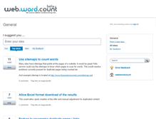 Tablet Screenshot of feedback.webwordcount.com